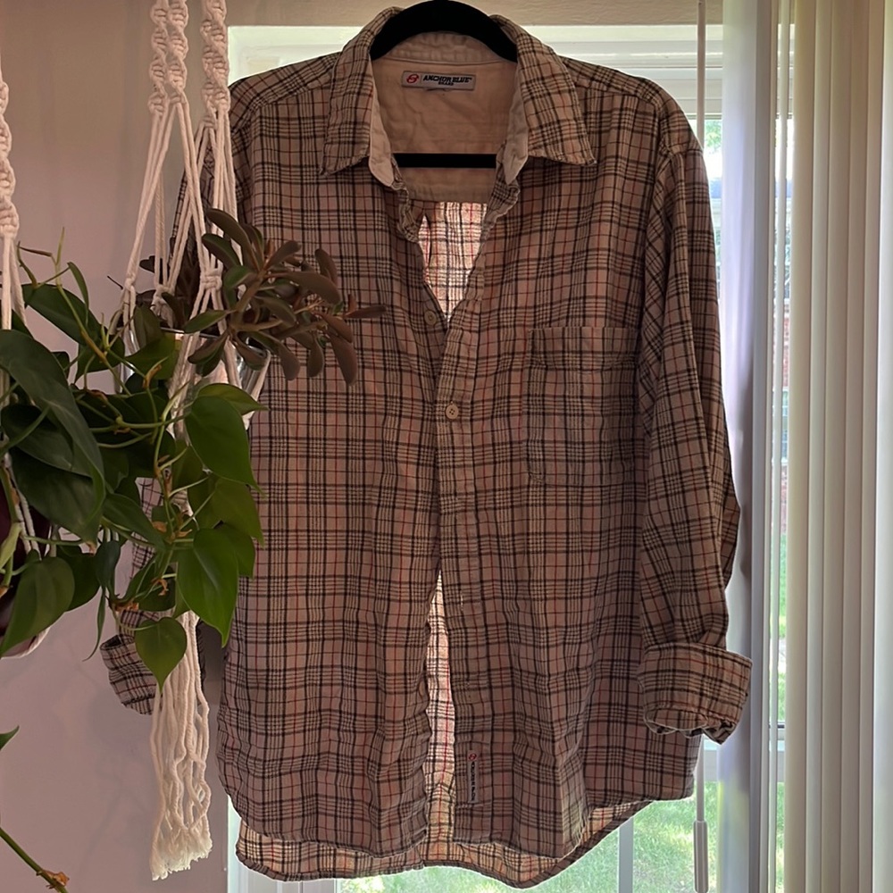 Neutral Toned Vintage Flannel